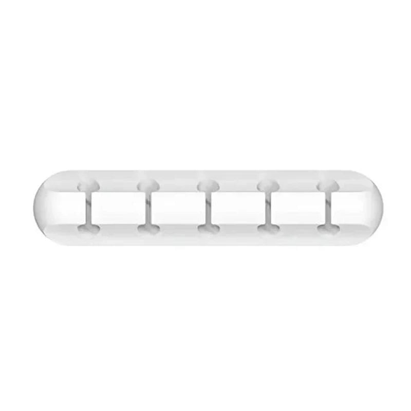 USB Cable Organzier Silicone Charging Cable Winder Mouse Cable Holder Office Desk Arrange Flexible Cable 7 Holes Management Clip