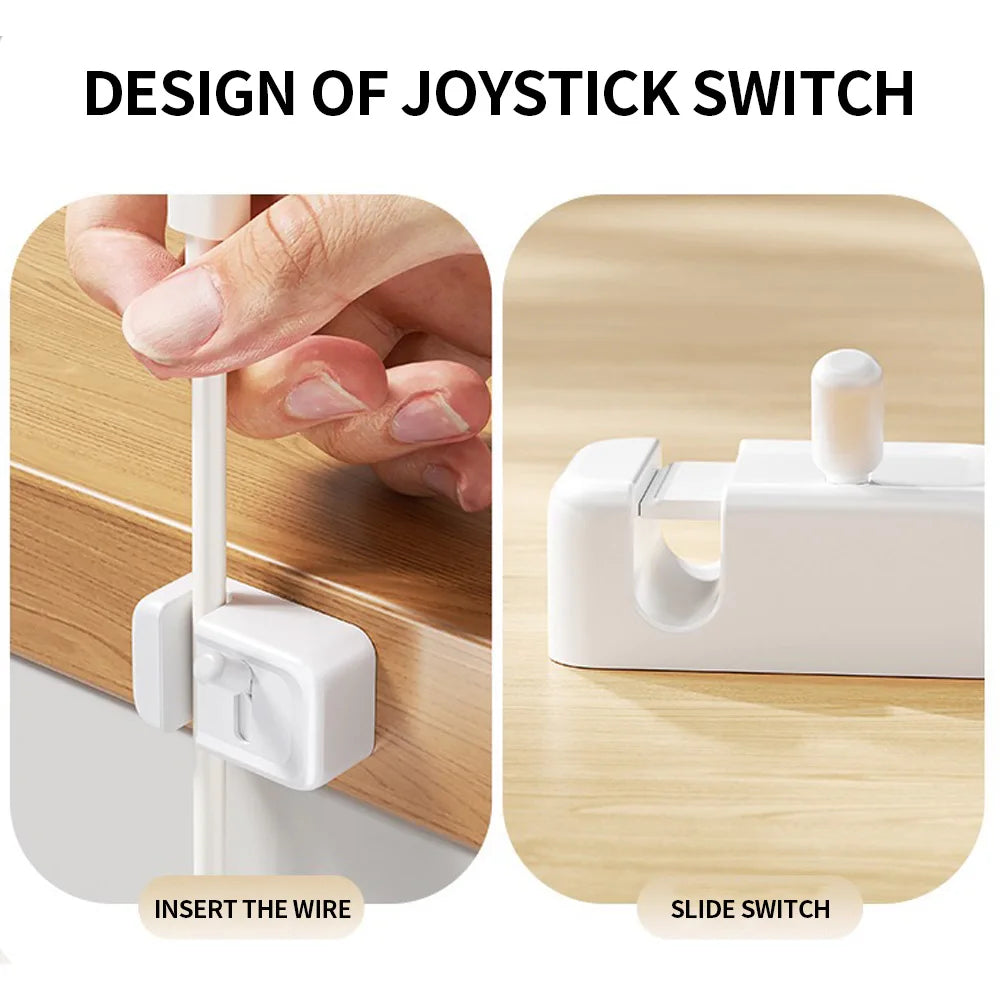 3Pcs/1Pc Convenient Creative Data Cable Storage Clip, Office Desktop Mouse Cable Holder, Mobile Phone Charging Cable Organizer